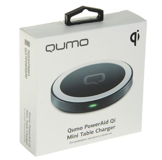 Беспроводное зарядное устройство Qumo PowerAid Qi Mini Table Charger, настольное - фото 3 - id-p163070885