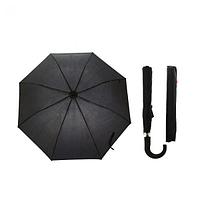 Зонт полуавтомат, R=54см, цвет чёрный