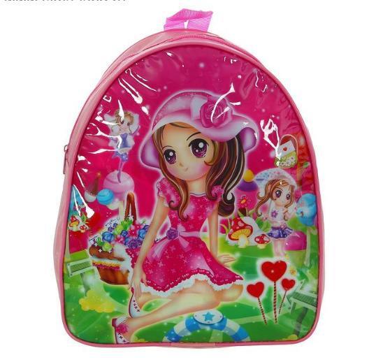 Рюкзак детский на молнии "Девчонка", 1 отдел, цвет малиновый - фото 1 - id-p163312850