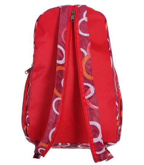 Рюкзак молодёжный на молнии, 1 отдел, 2 наружных кармана, красный - фото 4 - id-p163312870