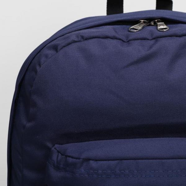 Рюкзак молодёжный на молнии, 1 отдел, наружный карман, цвет синий - фото 4 - id-p163312877