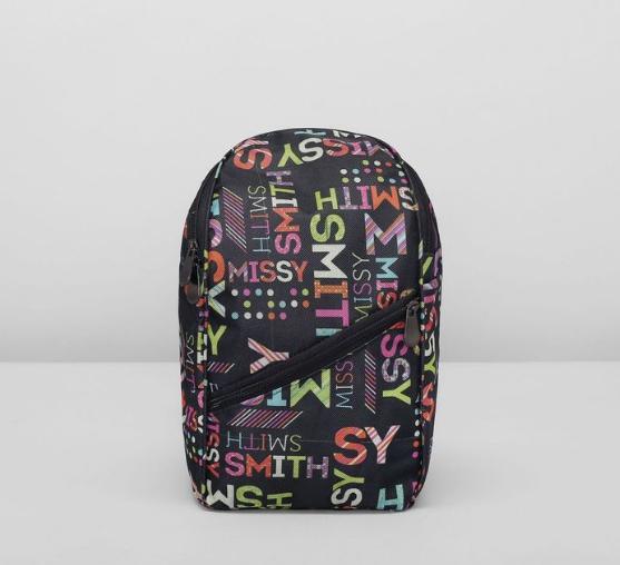 Рюкзак на молнии, 1 отдел, наружный карман, цвет чёрный/разноцветный - фото 1 - id-p163312887
