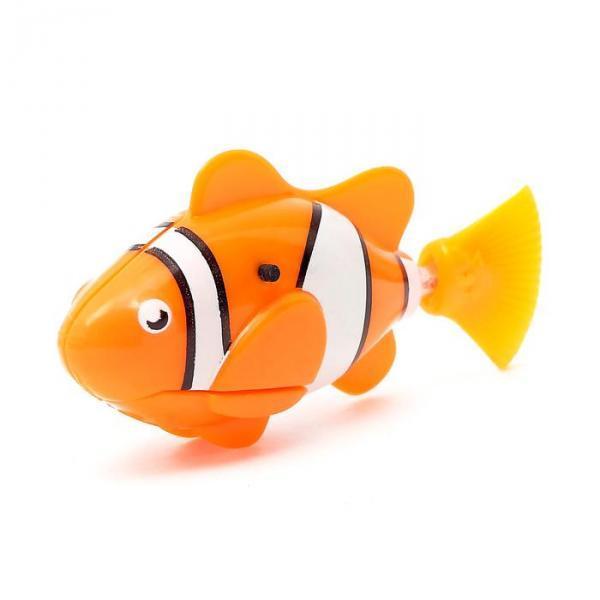 Аквариумная рыбка "Клоун", плавает в воде, работает от батареек - фото 3 - id-p163313004