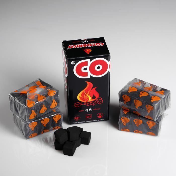 Кокосовый уголь для кальяна Cocobrico, 96 кубиков - фото 1 - id-p163313970