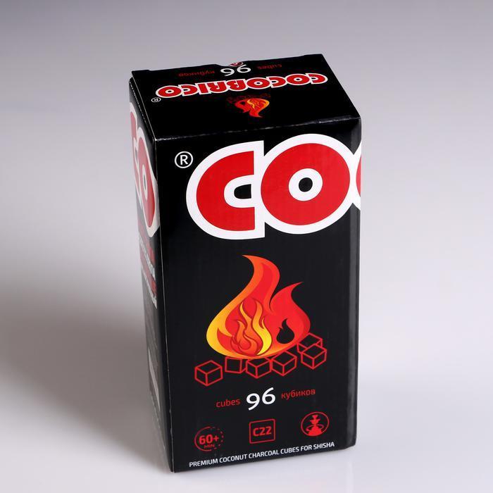 Кокосовый уголь для кальяна Cocobrico, 96 кубиков - фото 4 - id-p163313970