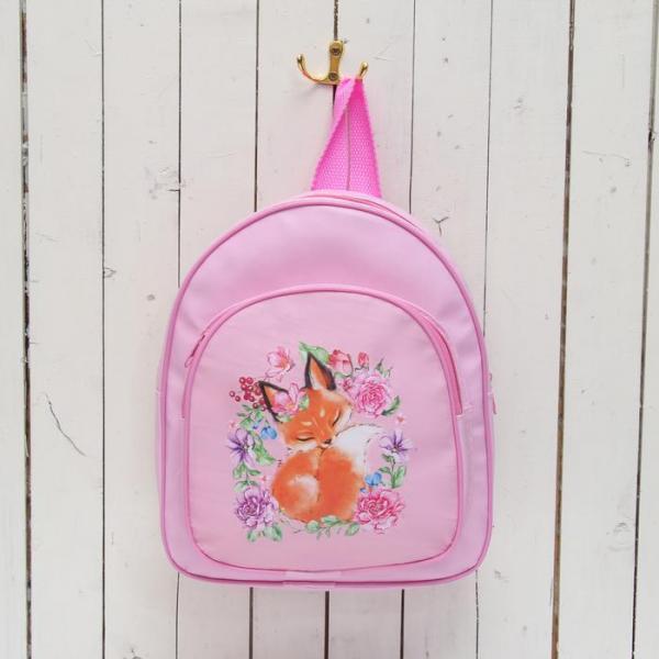 Рюкзак детский "Лиса", цвет розовый - фото 1 - id-p163313037