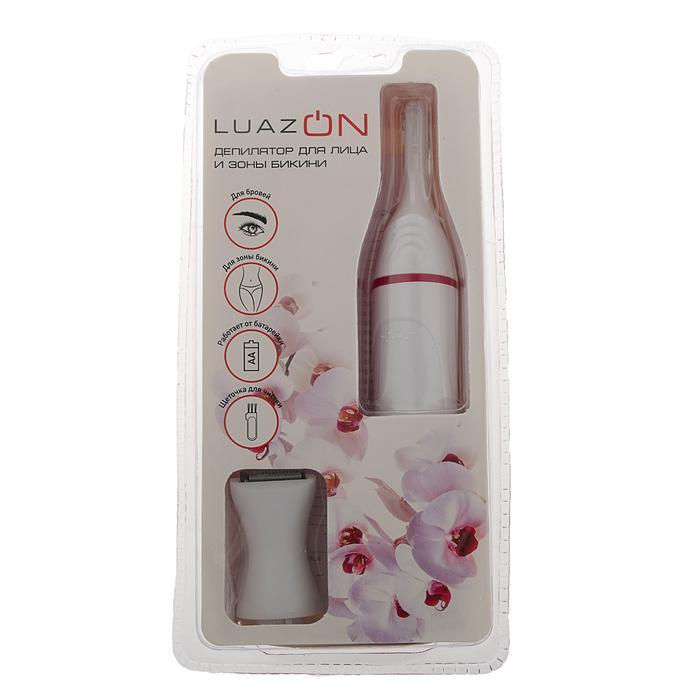 Депилятор для лица и зоны бикини LuazON LEP-08, 1*АА (не в компл.), бело-розовый - фото 5 - id-p163314028