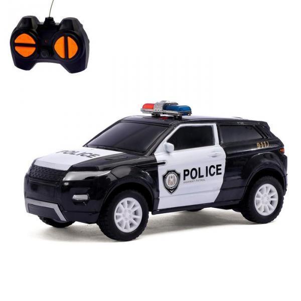 Машина радиоуправляемая "Полицейский джип",цвет синий, работает от батареек - фото 1 - id-p163313085