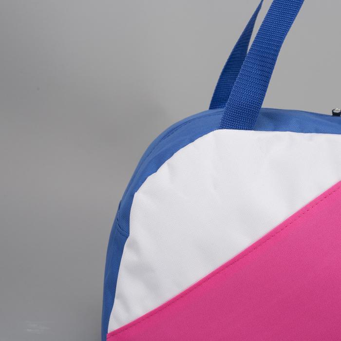Сумка спортивная, отдел на молнии, наружный карман, цвет голубой/розовый/белый - фото 4 - id-p163314048