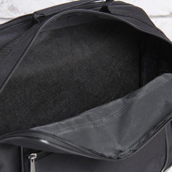 Сумка деловая, отдел на молнии, наружный карман, цвет чёрный - фото 3 - id-p163313145