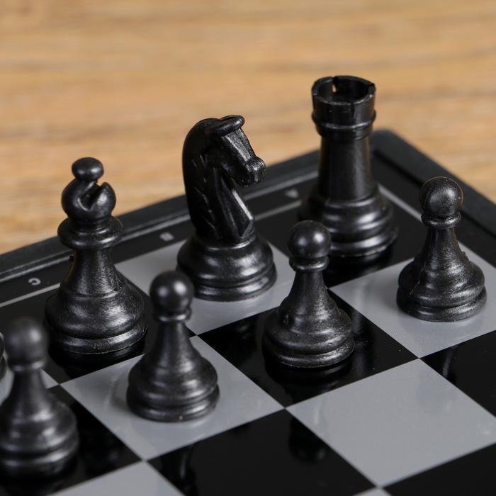 Настольная игра, набор 3в1 "Зук": нарды, шахматы, шашки, магнитная доска 24.5х24.5 см - фото 2 - id-p163314250