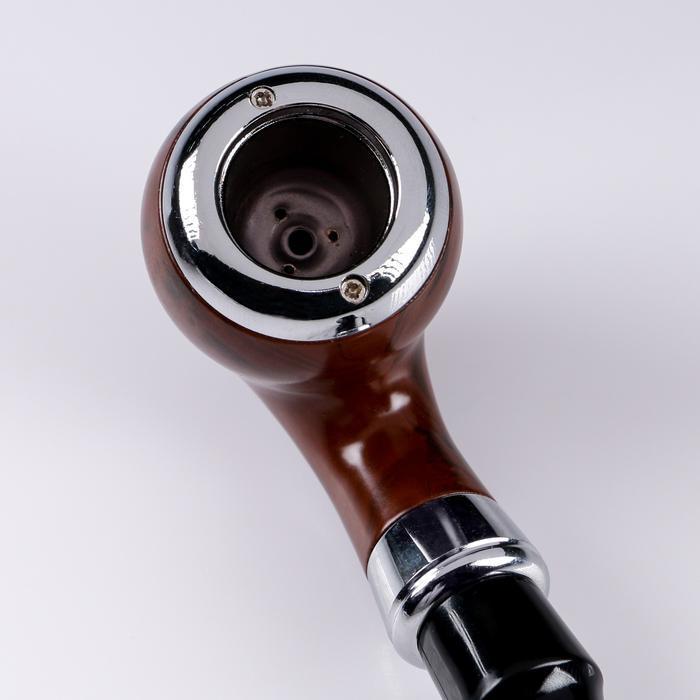 Трубка "Командор" люкс, коричневая, раструб-капля, 14.5х5 см - фото 3 - id-p163314310