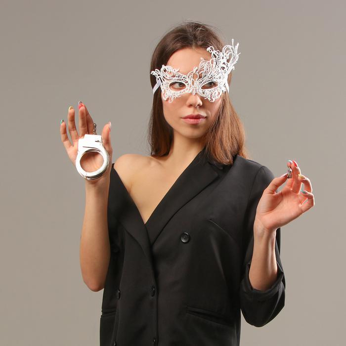 Карнавальный набор «Сладкая ночь» маска, повязка, наручники - фото 1 - id-p163314359
