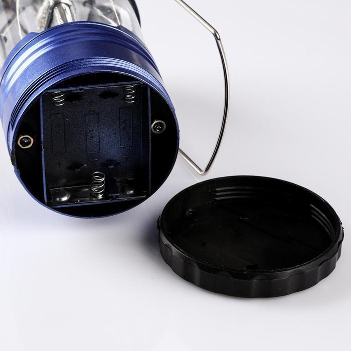 Фонарь кемпинговый "Зодиак" с компасом, 2 типа освещения, 3 АА, 4.5х10 см - фото 4 - id-p163313403