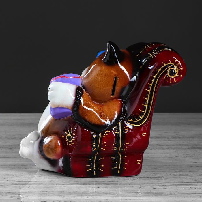 Копилка "Кот в кресле", покрытие лак, разноцветная, 20 см, микс - фото 5 - id-p163314431