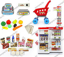 Игровой набор Супермаркет 668-05 с кассой, сканером, тележкой и набором продуктов