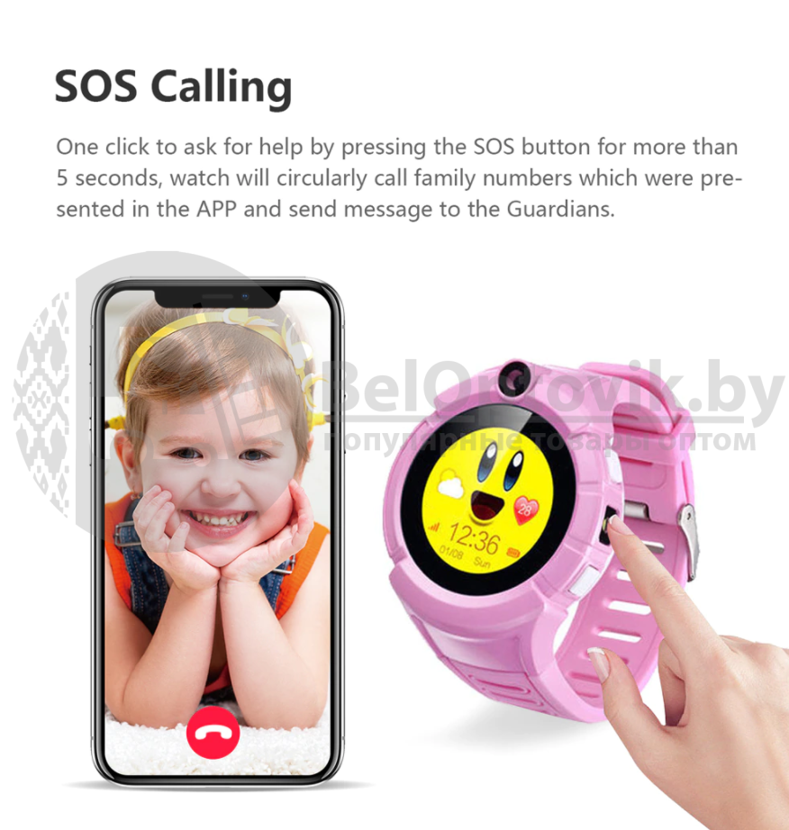 Детские GPS часы Smart Baby Watch Q610 (версия 2.0) качество А Синие - фото 2 - id-p109389036