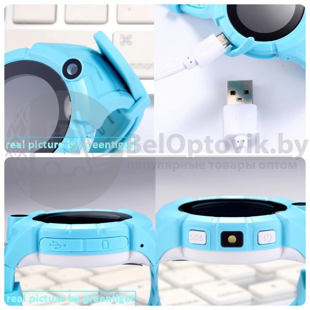 Детские GPS часы Smart Baby Watch Q610 (версия 2.0) качество А Синие - фото 3 - id-p109389036
