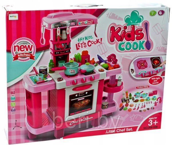 008-938 Детская кухня Kids Kitchen, игровая интерактивная с микроволновкой, кофемашиной, высота 87 см - фото 5 - id-p160179744