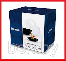 P4360 Столовый сервиз Luminarc DIWALI BLACK&WHITE, 19 предметов, 6 персон, набор тарелок