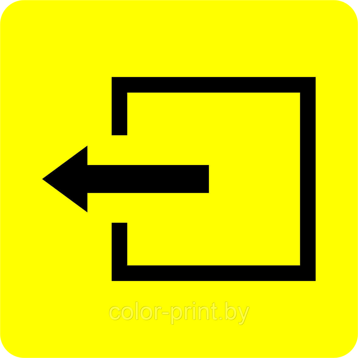 Тактильный знак пиктограмма "Выход из помещения" - фото 1 - id-p163349119