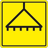 Тактильный знак пиктограмма "Душевая"