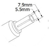 Кабель питания ноутбука IBM. Штекер 7.9*5.5 мм с иглой, фото 3