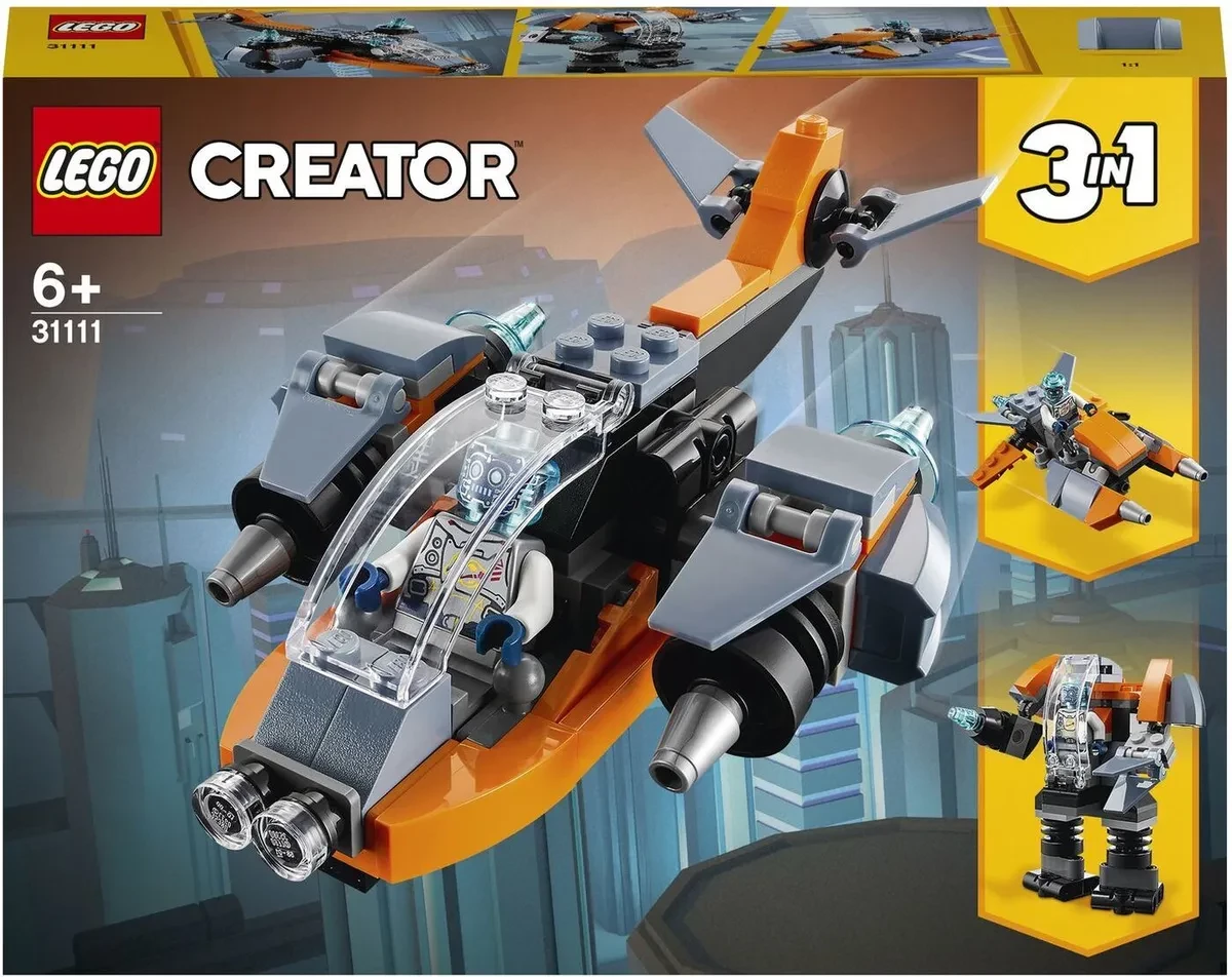 Конструктор LEGO Original "Creator" 31111 Кибердрон - фото 2 - id-p163354866