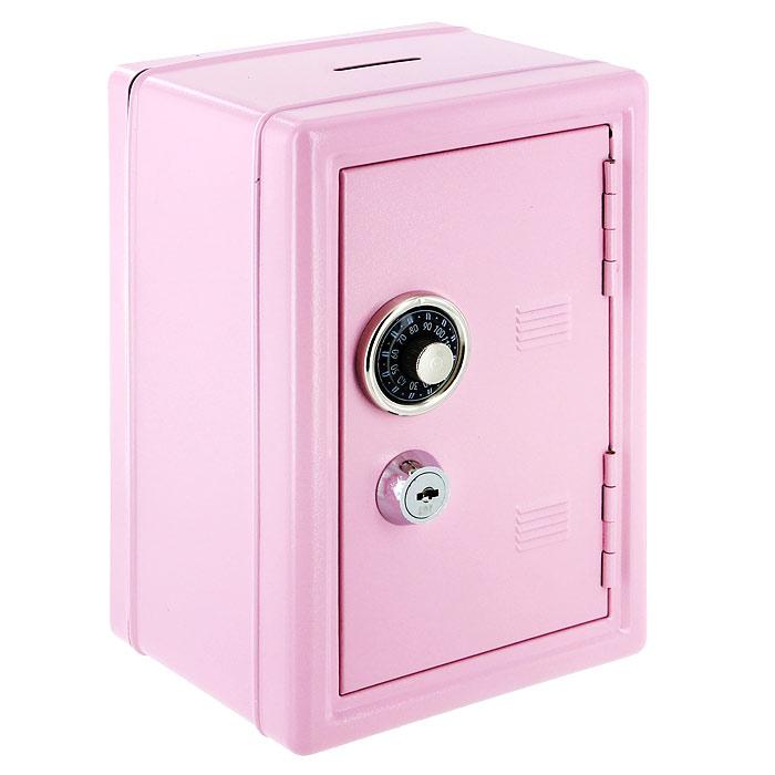 Копилка сейф с ключом Розовый - фото 1 - id-p163363030