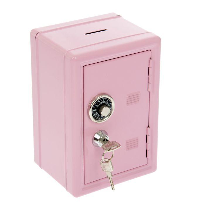 Копилка сейф с ключом Розовый - фото 2 - id-p163363030