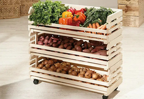 Ящики для хранения, системы хранения для овощей и фруктов