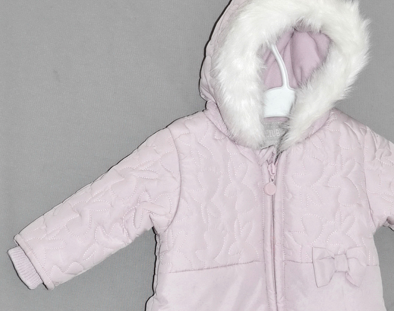 Комбинезон Cool Club деми-зима розовый на флисе на рост 62 см - фото 3 - id-p163365047