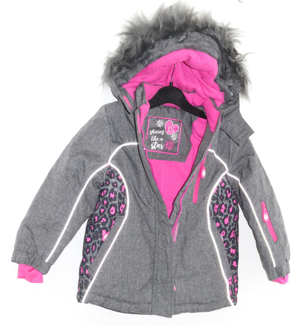 Куртка зимняя COOL CLUB лыжная на флисе на рост 104 см - фото 3 - id-p163365417