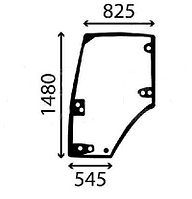 344730A2 Стекло двери кабины левое New.Holland Т8040, CASE