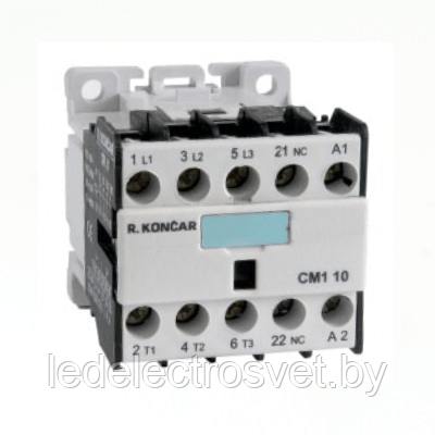 Мини-контактор CM1 01 220/230V 50Hz, 3P, 9A/(20A по AC-1), 4kW(400VAC), 220/230VAC, 1NC - фото 1 - id-p163349914