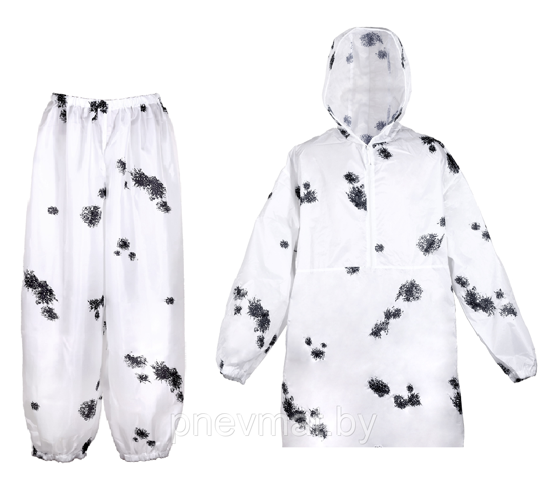 Костюм маскировочный "Метель - клякса" (Шелк) р-р 50-56.