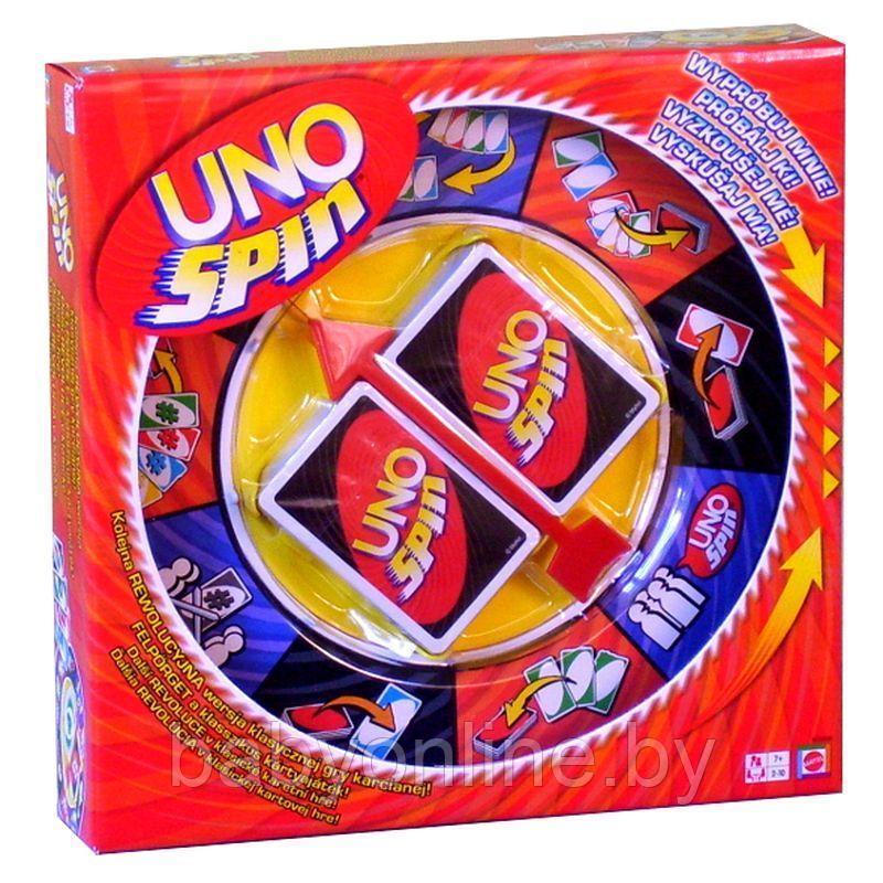 Настольная карточная игра Карты Уно UNO Spin колесо арт 0129Y - фото 1 - id-p163375145