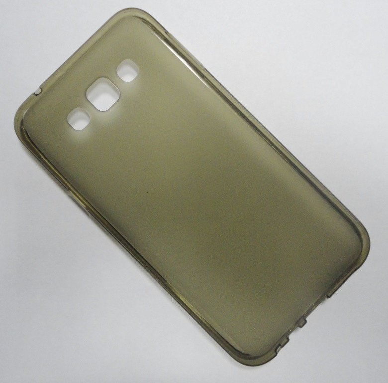 Чехол-накладка для Samsung Galaxy E7 E700 (силикон) темно-серый
