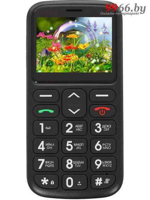 Кнопочный сотовый телефон F+ Ezzy 2 черный мобильный с большими кнопками - фото 1 - id-p163332931