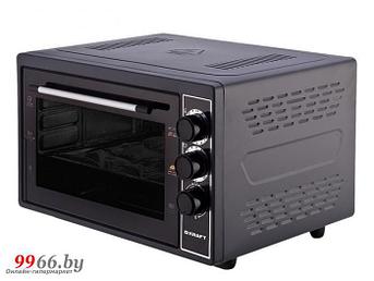 Электрическая мини печь жарочный шкаф Kraft КF-MO3200BL черная настольная духовка для дачи