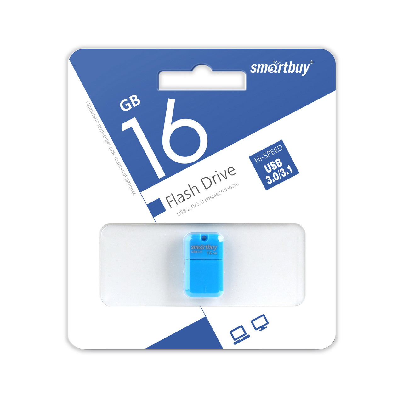 Флеш накопитель UFD 3.0 SmartBuy 16GB ART Blue (SB16GBAB-3)