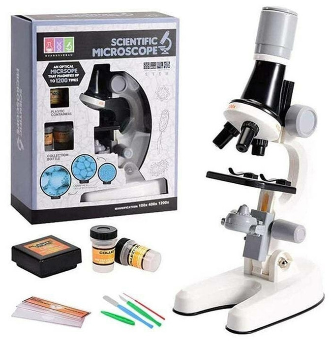 Детский набор "Юный биолог" Микроскоп Scientific Microscope с приборами для опыта - фото 2 - id-p146705294