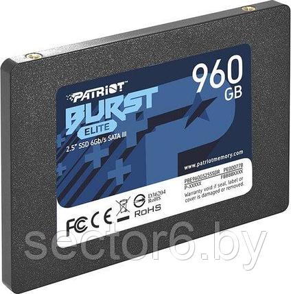 SSD Patriot Burst Elite 960GB PBE960GS25SSDR, фото 2