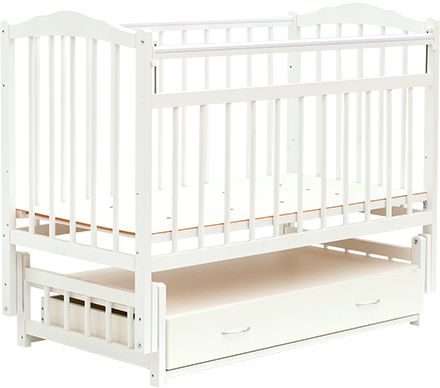 Детская кроватка Bambini М.01.10.10 (белый), фото 2