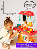 Кухня детская с эффектами холодного пара, воды и светозвуковыми функциями, 63 см в высоту, 42 предмета, фото 2