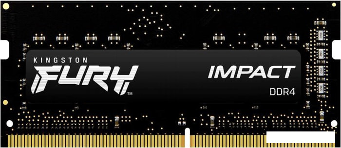 Оперативная память Kingston FURY Impact 8GB DDR4 SODIMM PC4-25600 KF432S20IB/8 - фото 1 - id-p163151094
