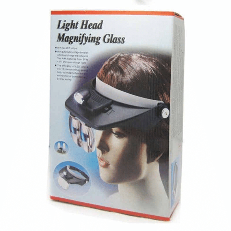 Бинокулярная Лупа-очки с подсветкой MG81001-a - фото 2 - id-p163484282