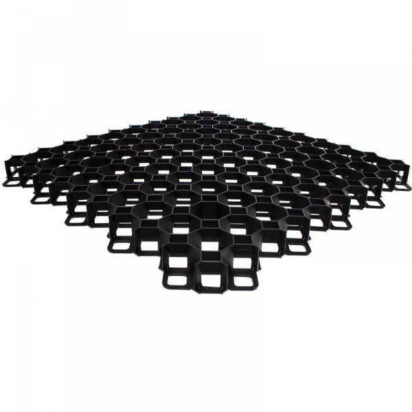 Решетка садовая Multi Grid черная, высота 40 мм, 600х600 мм, ячейка 62х62 мм, стенки 2.2 мм. - фото 1 - id-p163485812