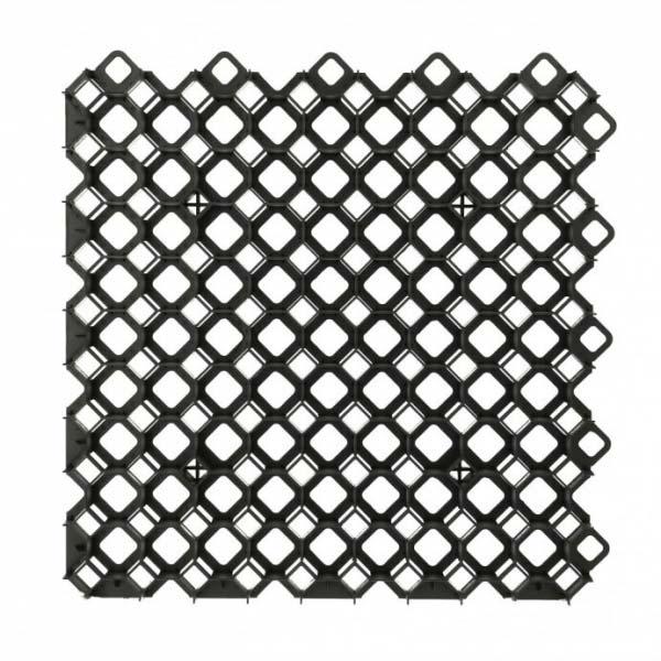 Решетка садовая Multi Grid черная, высота 40 мм, 600х600 мм, ячейка 62х62 мм, стенки 2.2 мм. - фото 2 - id-p163485812