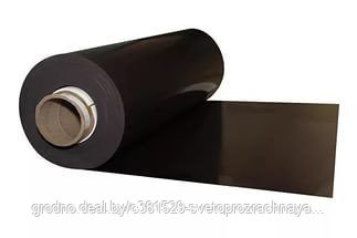 Магнитный винил натуральный черный 0,9мм (ширина рулона 615мм) - фото 1 - id-p163498964